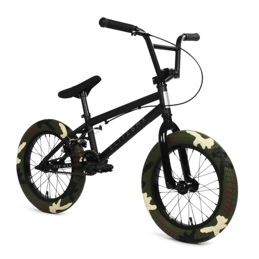 Elite Bmx Pee Wee 16" Bike - Black Combat