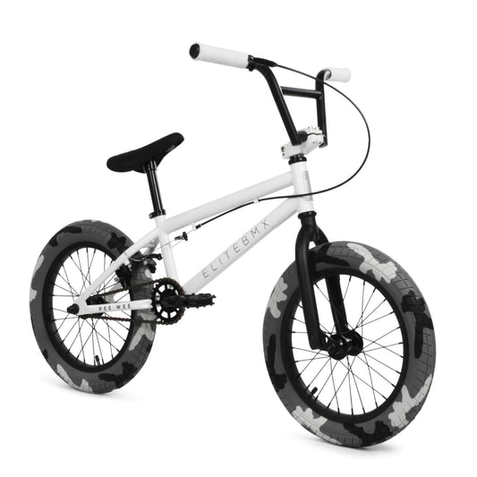 Elite Bmx Pee Wee 16" Bike - White Combat