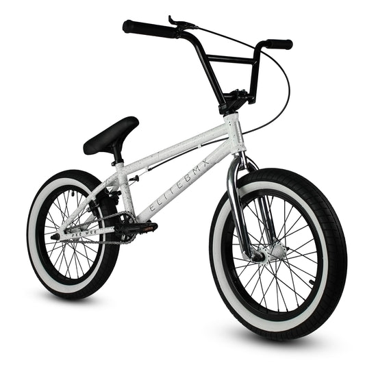 Elite Bmx Pee Wee 18" Bike- White Splatter