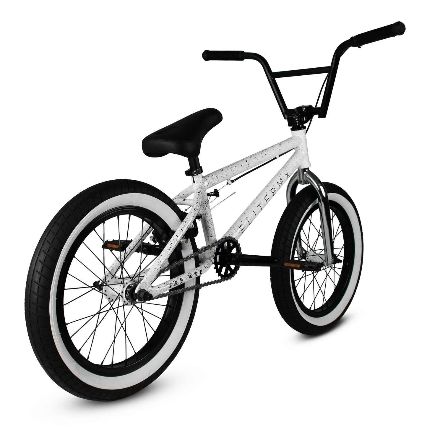 Elite Bmx Pee Wee 18" Bike- White Splatter