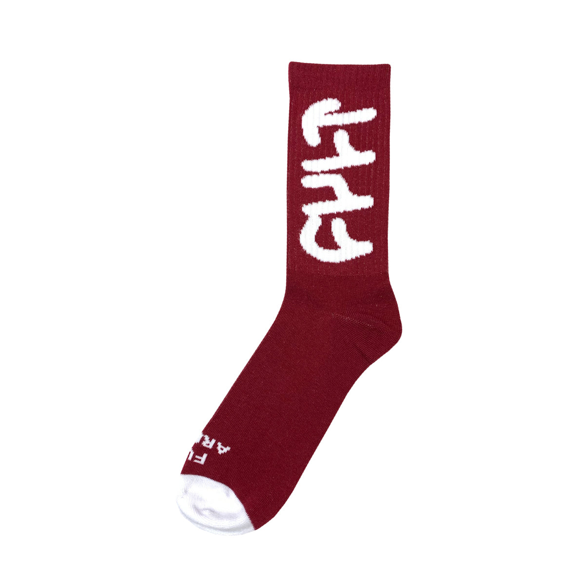 Big Logo Socks / burgundy