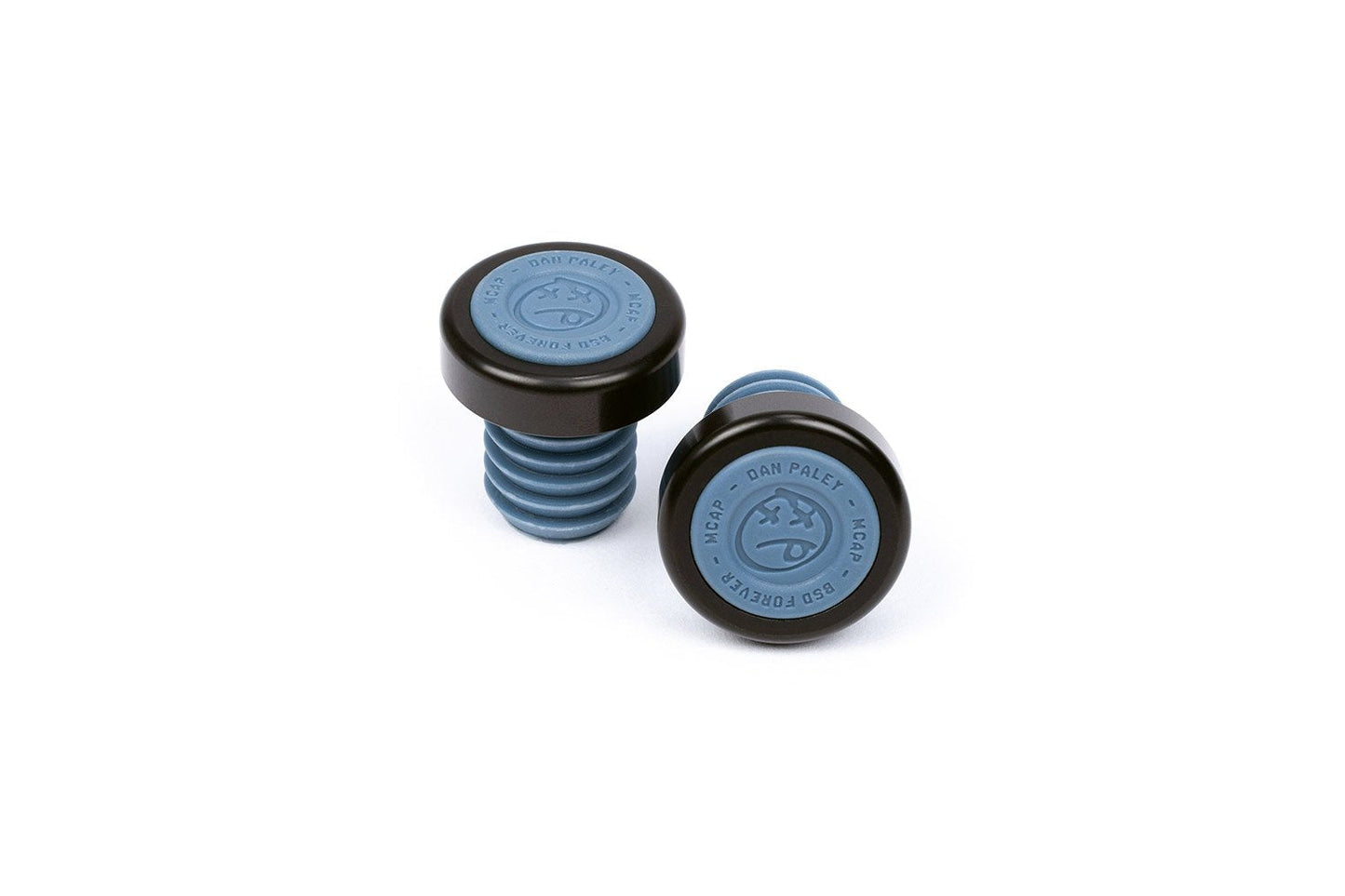 BSD M-Cap Bar Ends (Steel Blue)