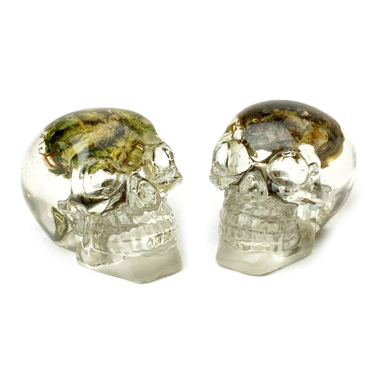 Skull Weed Head valve caps