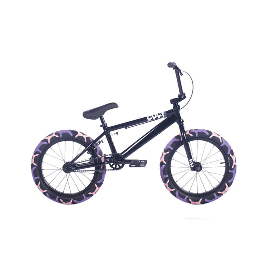 CULT 18" JUVENILE / black w/ purps camo tires