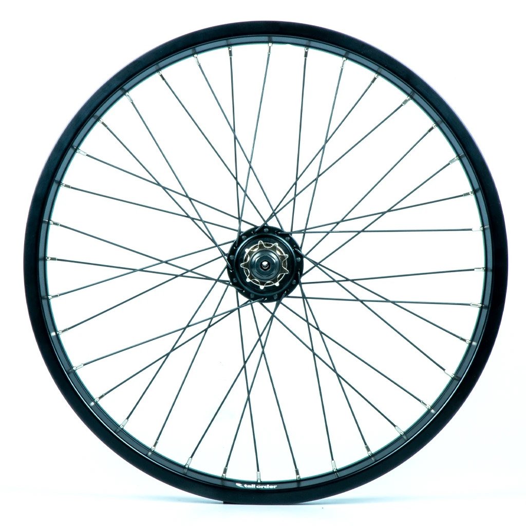 TALL ORDER DYNAMICS RHD CASSETTE WHEEL - BLACK WITH SILVER SPOKE NIPPLES