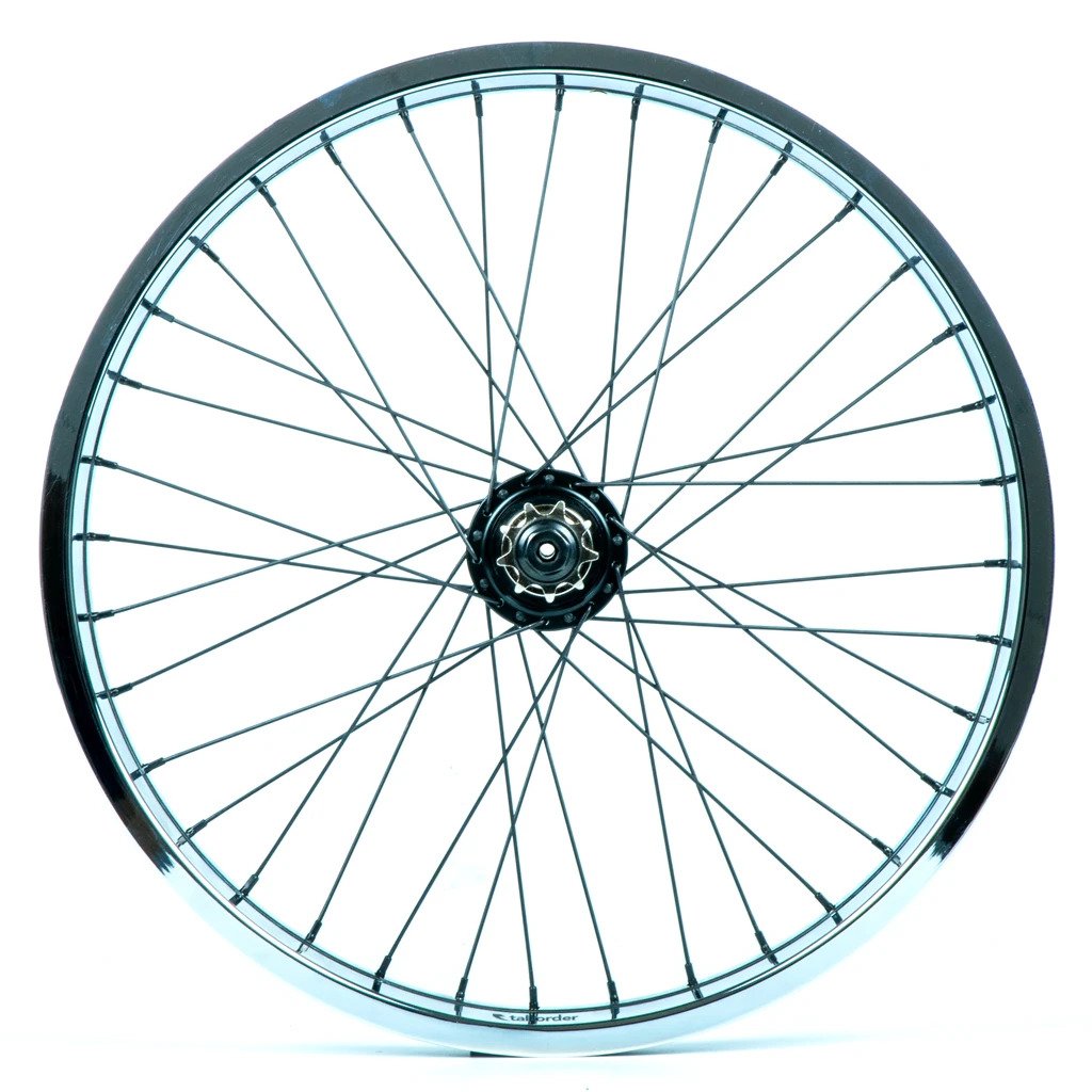 DYNAMICS RHD CASSETTE WHEEL - BLACK WITH CHROME RIM