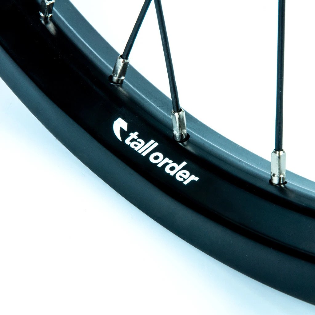 TALL ORDER DYNAMICS RHD CASSETTE WHEEL - BLACK WITH SILVER SPOKE NIPPLES