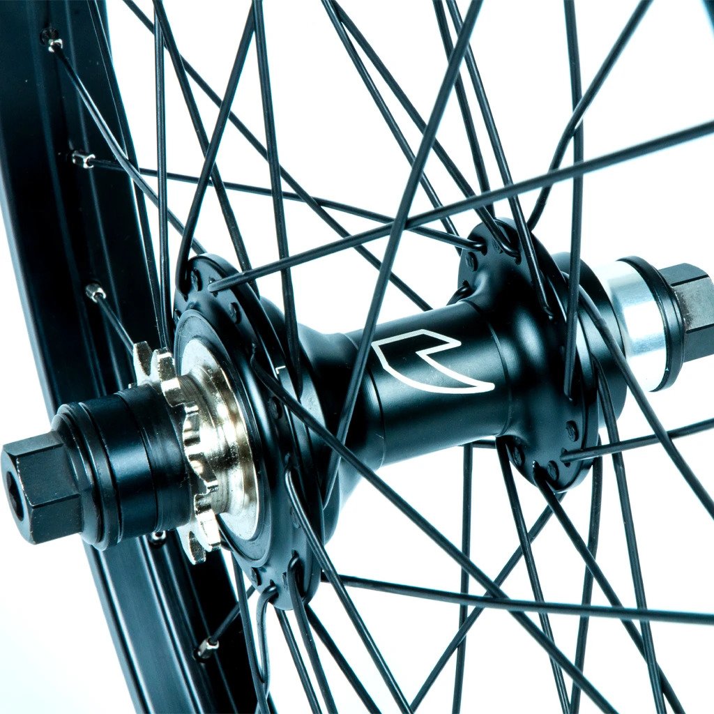 TALL ORDER DYNAMICS RHD CASSETTE WHEEL - BLACK WITH SILVER SPOKE NIPPLES