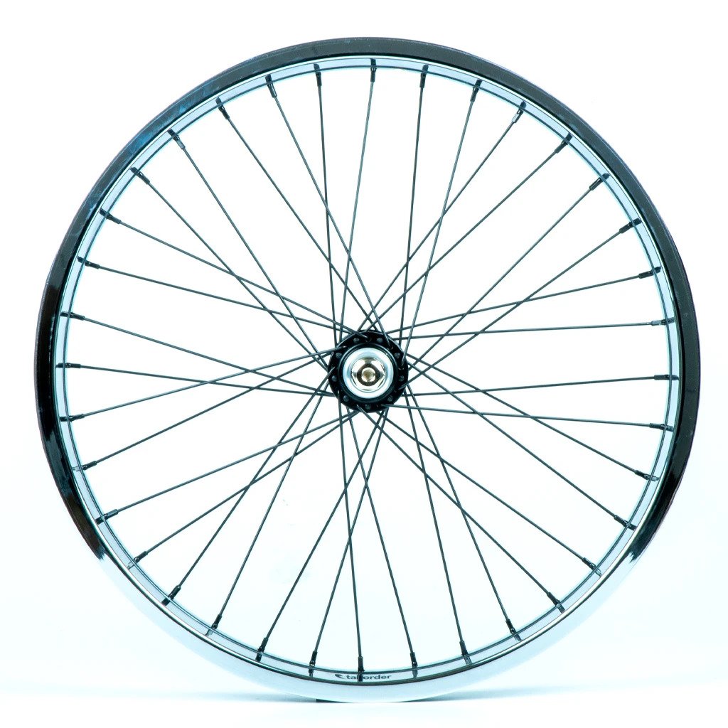 DYNAMICS FRONT WHEEL - BLACK HUB WITH CHROME RIM