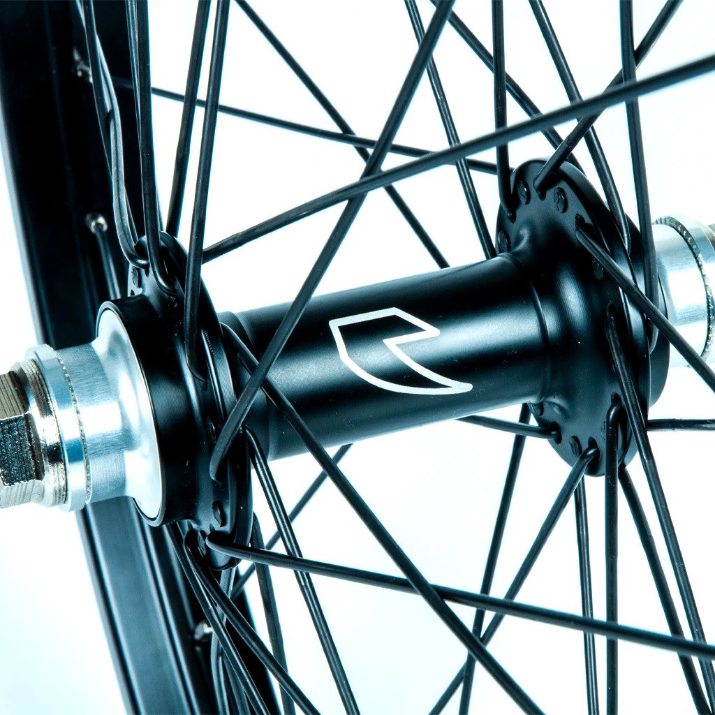 TALL ORDER DYNAMICS FRONT WHEEL - BLACK WITH SILVER SPOKE NIPPLES