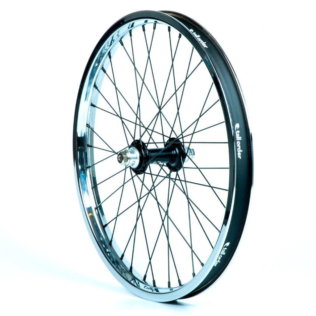 DYNAMICS FRONT WHEEL - BLACK HUB WITH CHROME RIM