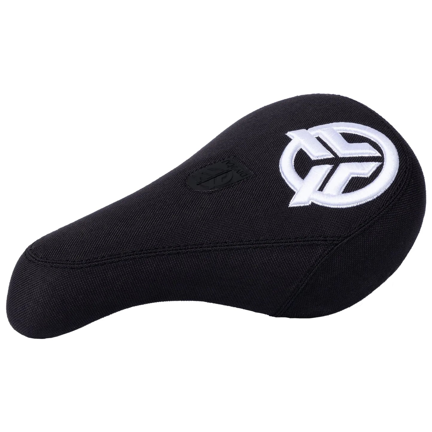 FEDERAL MID LOGO SEAT - BLACK WITH RAISED WHITE STITCHING