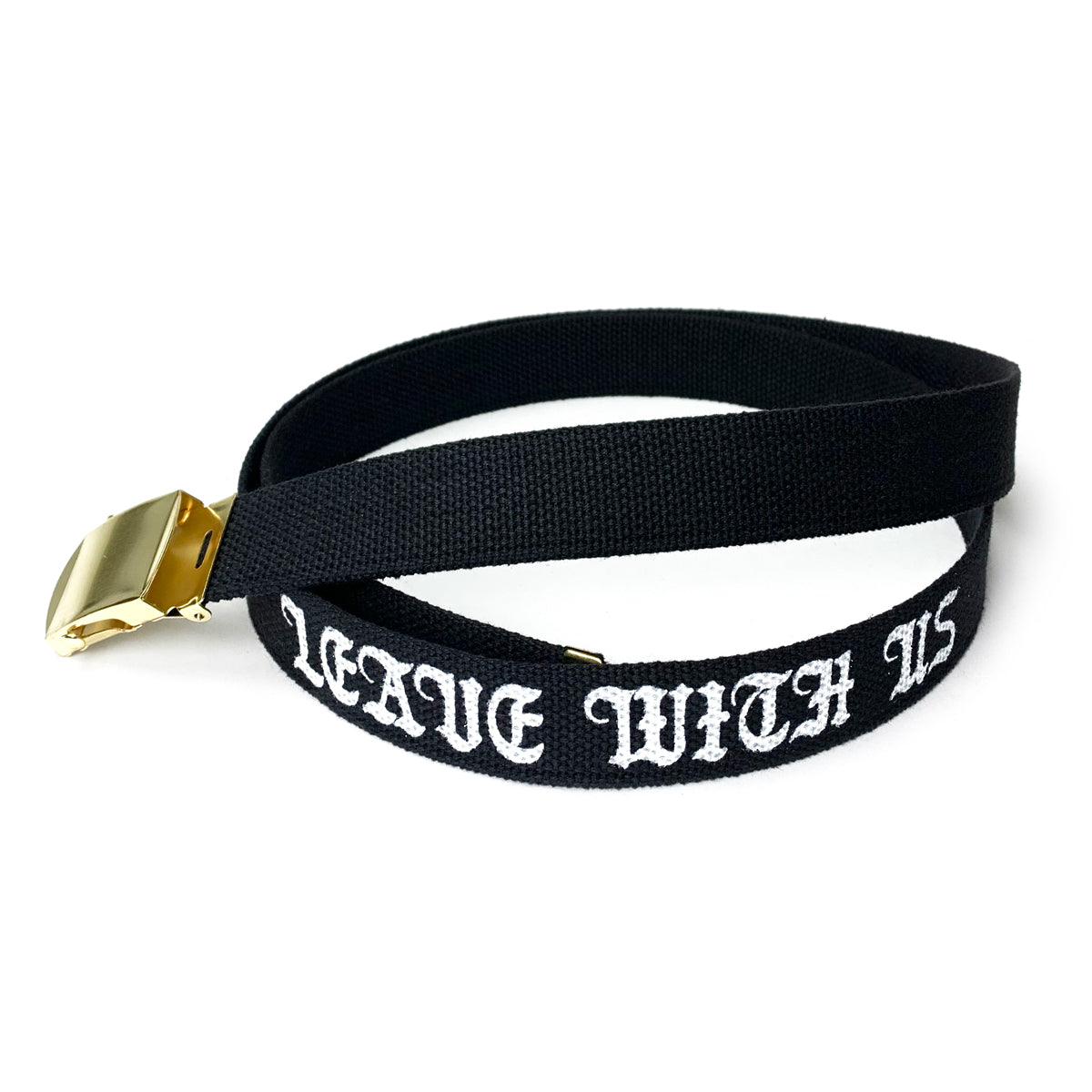 Heaven's Gate Belt / black & gold buckle