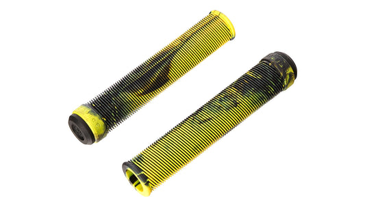 SAVAGE V.2 GRIPS NO FLANGE BLACK / YELLOW SWIRL