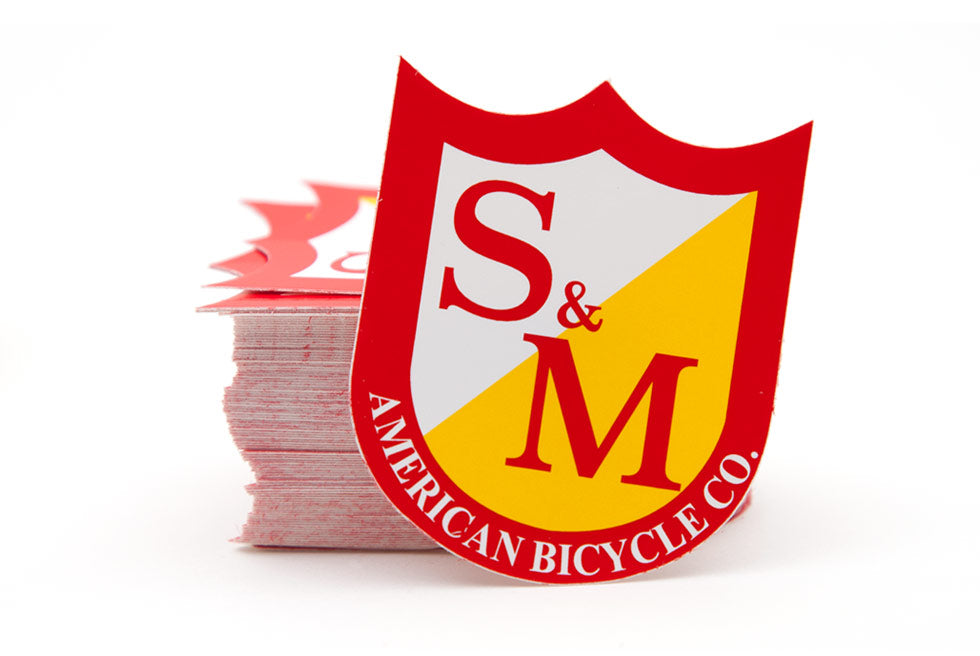 MED SHIELD STICKERS, RED/YELLOW, 100 PACK