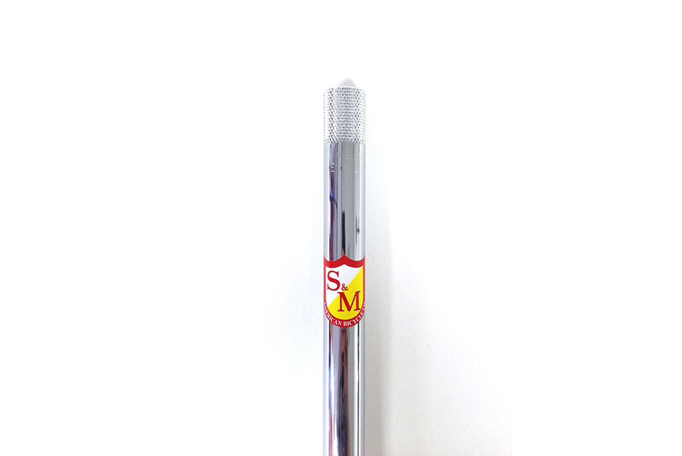 7/8" S&M OLD SCHOOL SEAT POST 14" CHROME