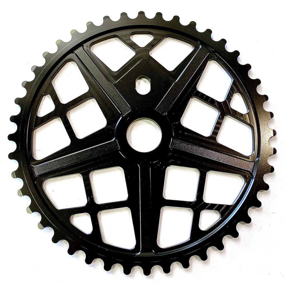 S&M MOTOMAN SPROCKET GLOSS BLACK 36T (THIRTY SIX)