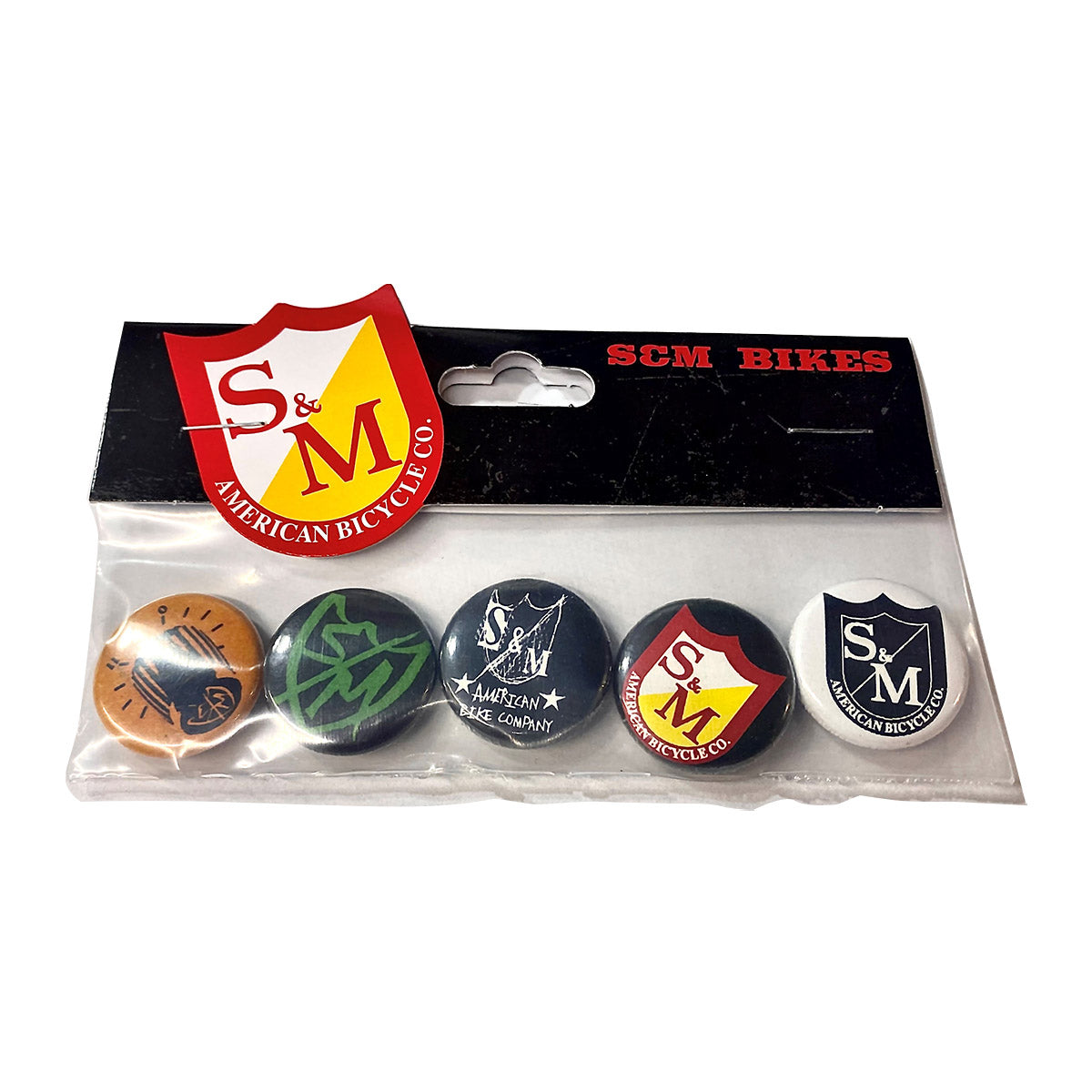 S&M " BUTTONS 5 PACK