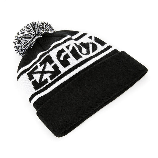 FIT FREEZE POM BEANIE BLACK / WHITE