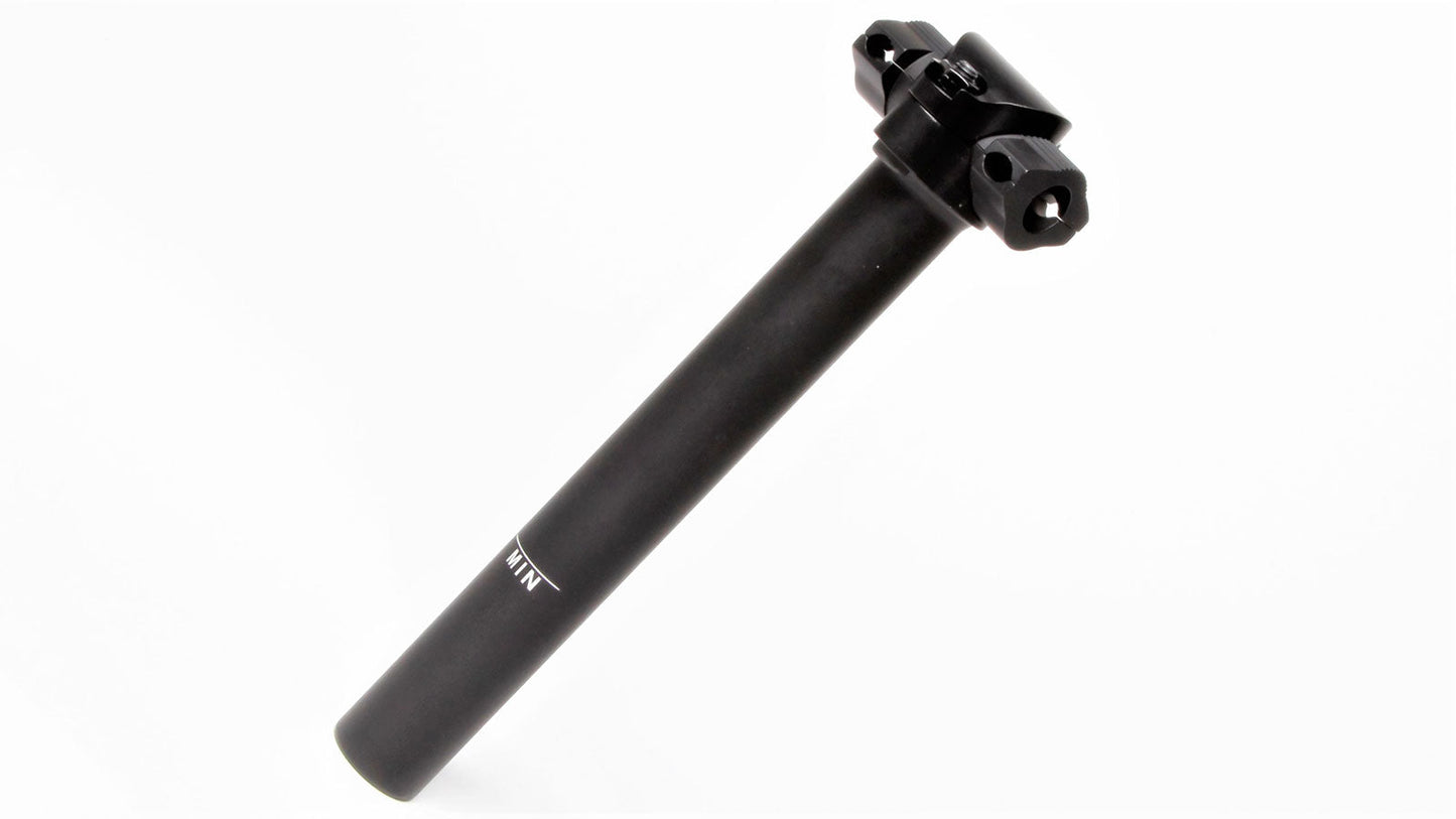 S&M 25.4MM RAILED SEATPOST 200MM MATTE BLACK