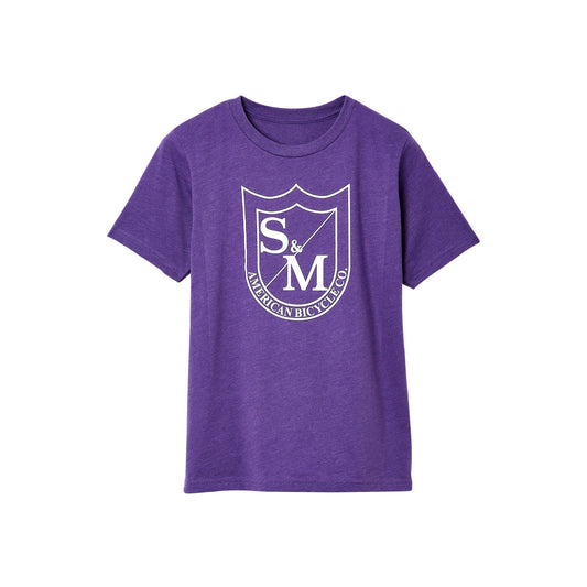 S&M KIDS BIG SHIELD PURPLE RUSH W/WHITE PRINT SMALL