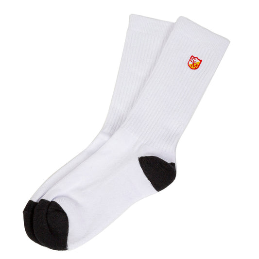 S&M BLOCK SOCK WHITE