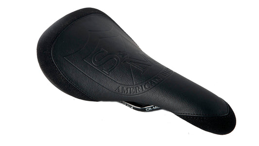 S&M SHIELD RAILED SEAT BLACK LEATHER