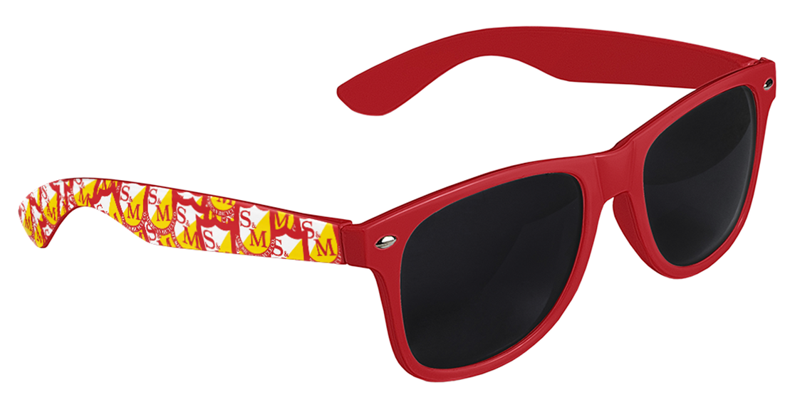 S&M SHIELD SHADES RED