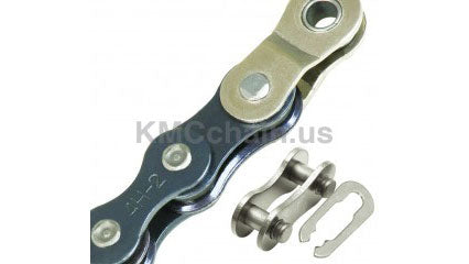 KMC Z1 CHAIN WITH HALF LINK, GUN METAL BLK - 112 LINKS