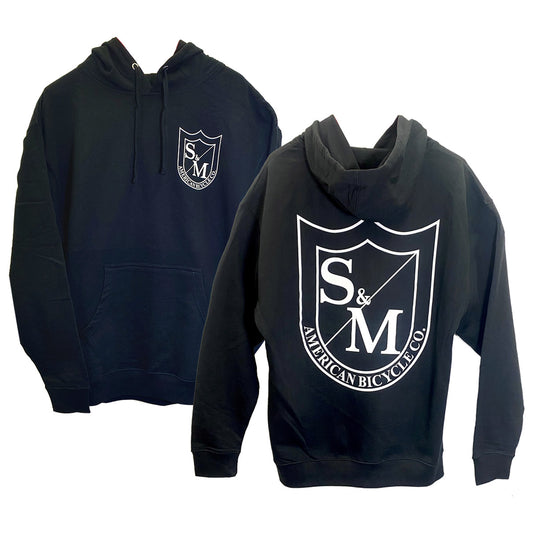 S&M TWO SHIELD HOODIE - BLACK MEDIUM