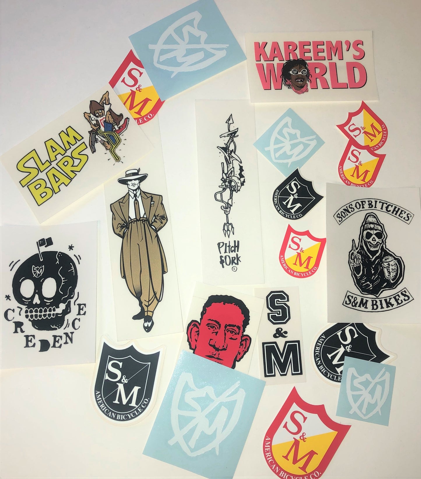 S&M RANDOM 20 SMALL STICKERS