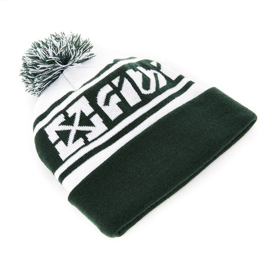 FIT FREEZE POM BEANIE GREEN / WHITE