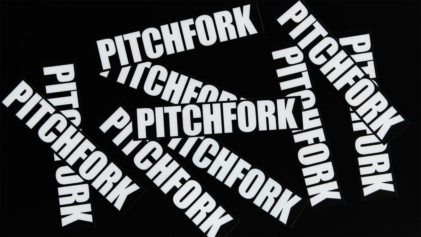 S&M BLOCK PITCHFORK STICKER BLACK (0 PACK)