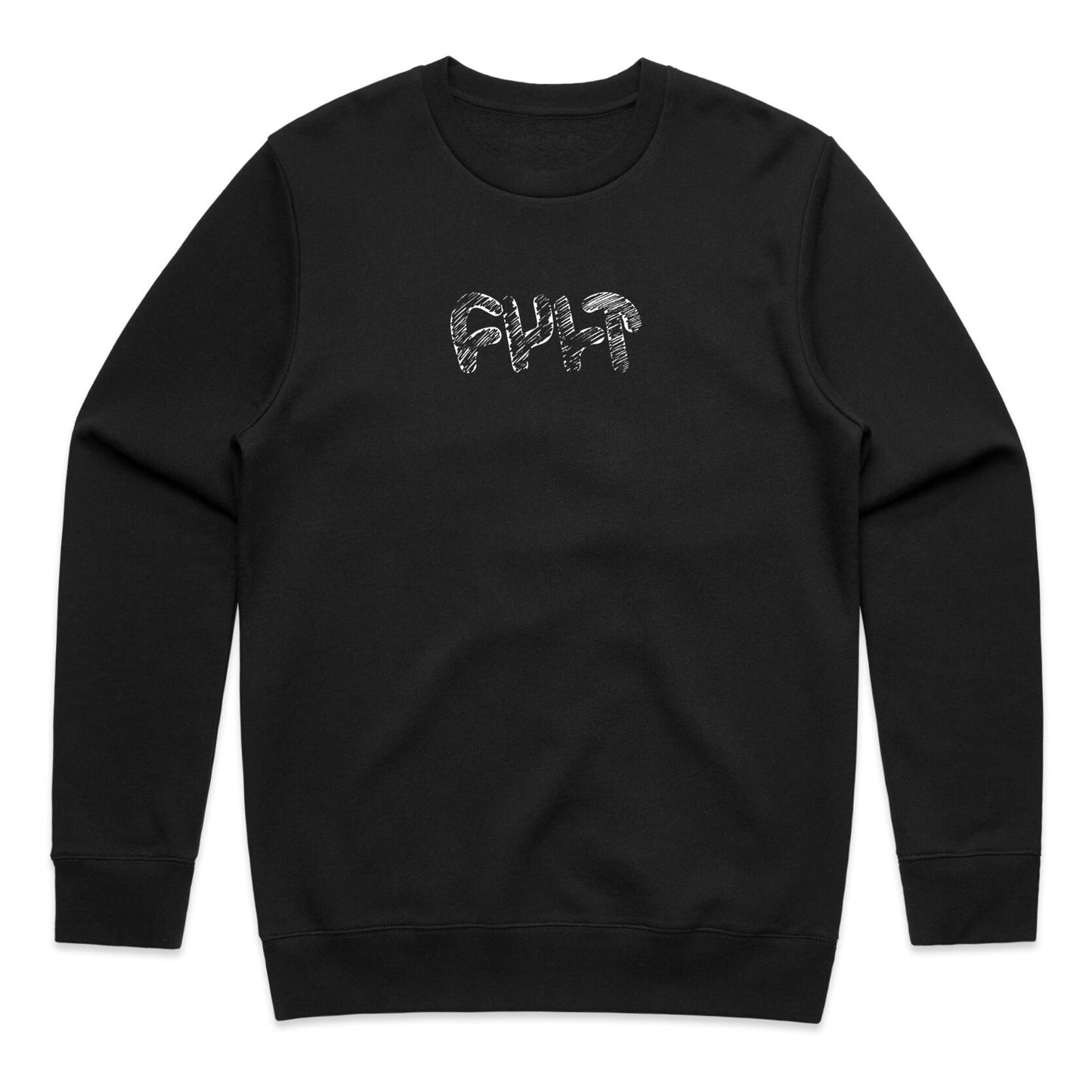 Sketchy Crewneck / black