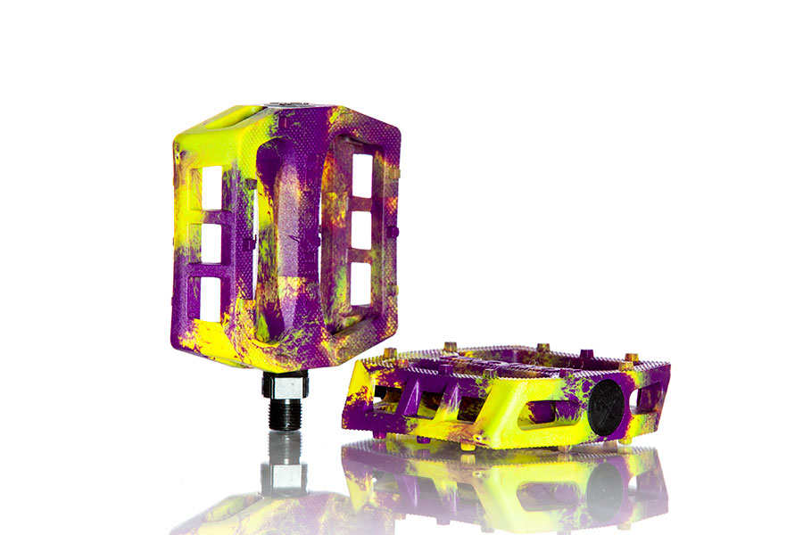 Demolition Trooper Plastic Pedal - Purple/Yellow