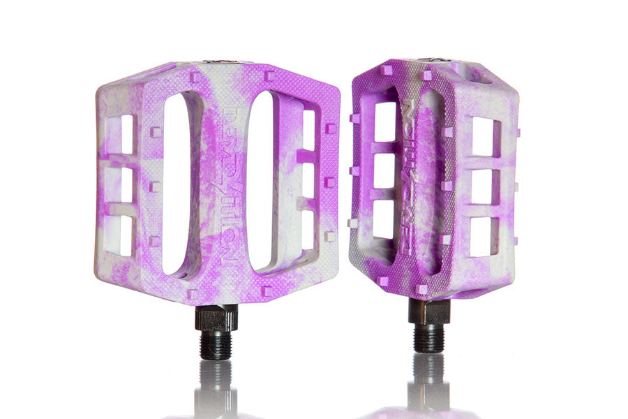 Demolition Trooper Plastic Pedal - Purple/White