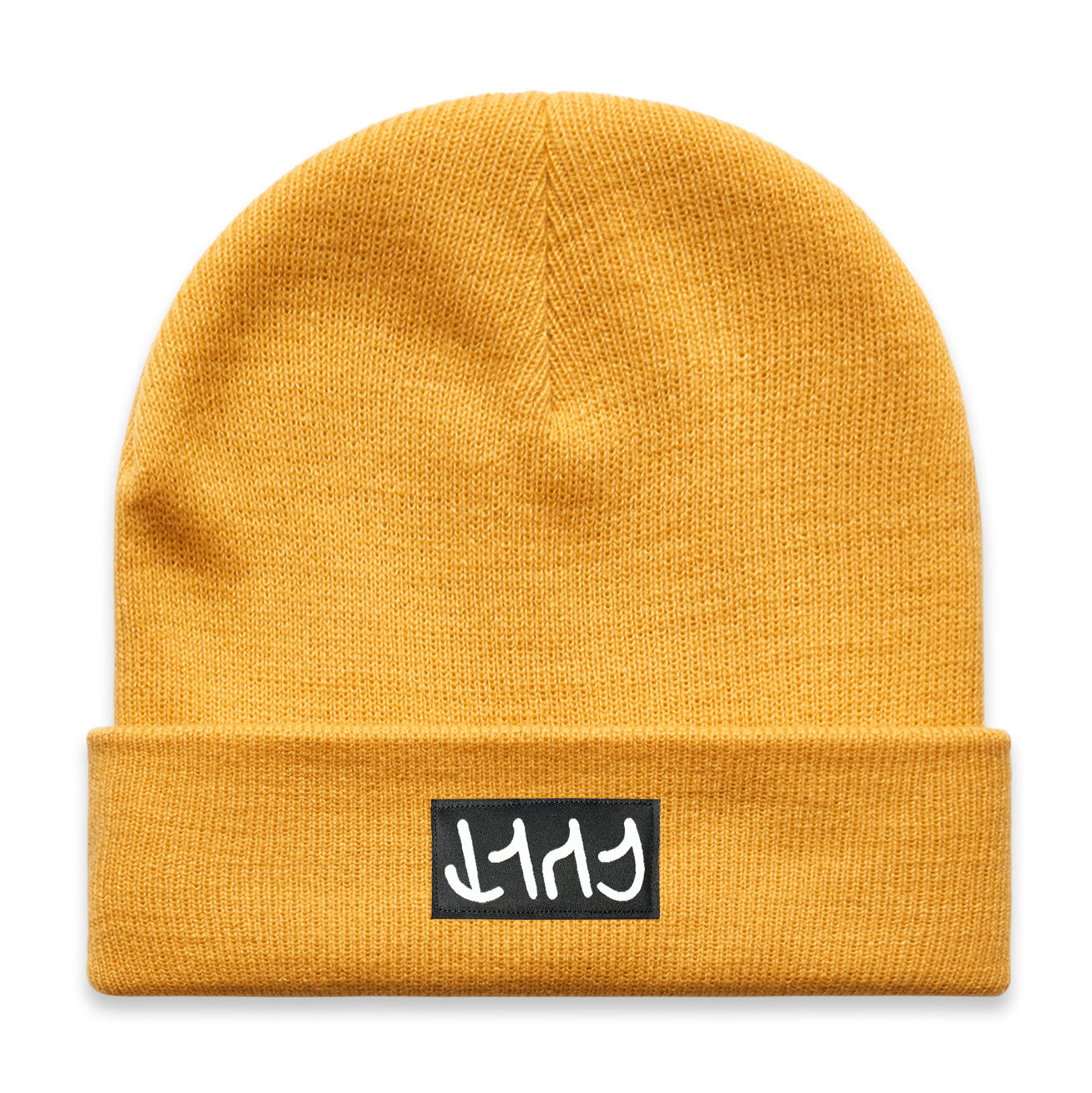 Upside Down Beanie / mustard