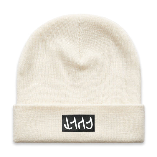 Cult Upside Down Beanie / off white