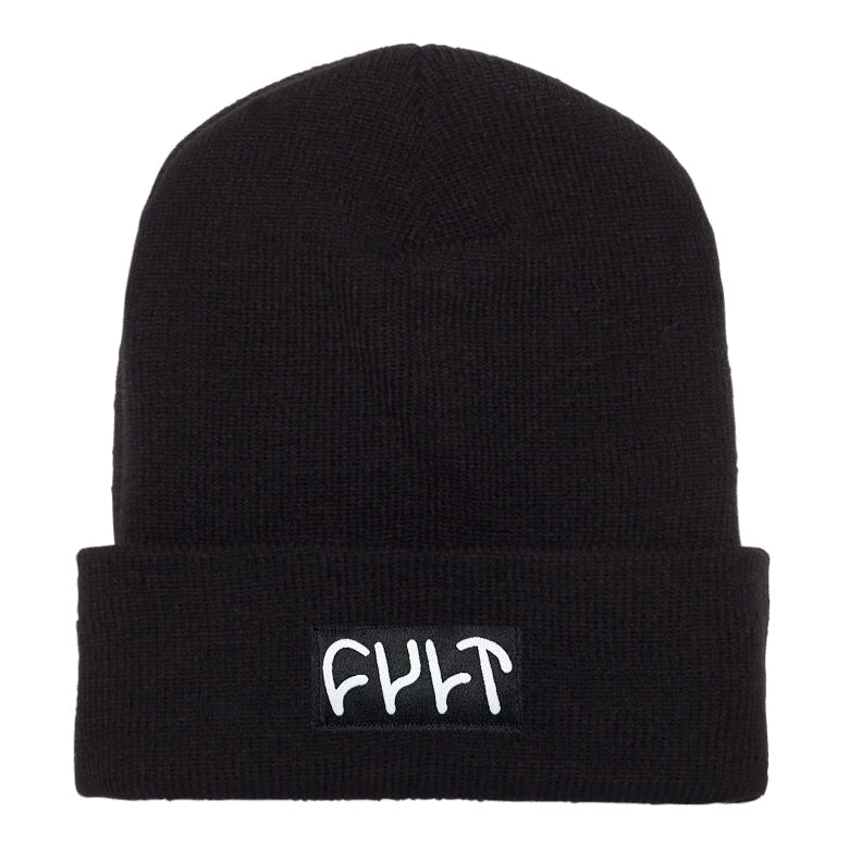 Witness Beanie / tight knit black